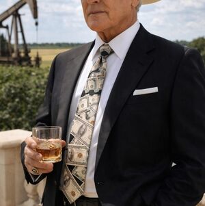 Mercedes High Fashion Vintage 90s Money Print Tie Myung Ju Korean Silk Statement